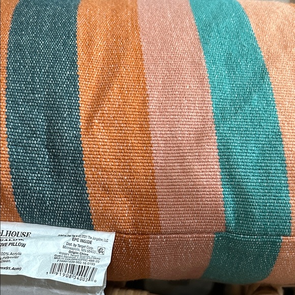 Opalhouse Jungalow 14” x 36” Multicolor Striped Lumbar Pillow - Picture 6 of 6